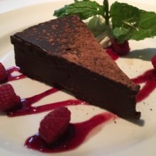 Gluten-free flourless chocolate cake from The Capital Grille